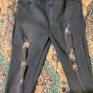 Plus pull on boutique jeggings